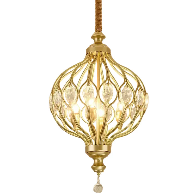 Ciro Crystal Caged Pendant Light | Celestre