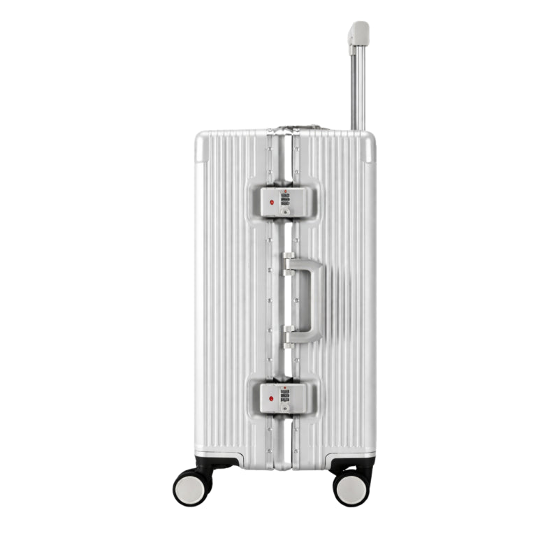 Valise Aluminium Cabine - Argentée - 46cm Rigide