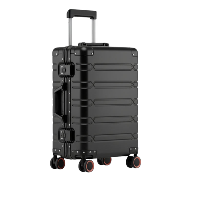 Valise Cabine Aluminium Rigide - Noir - 55cm