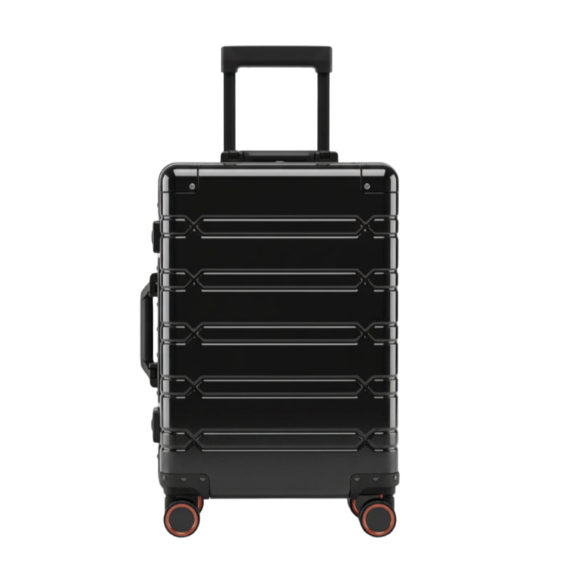 Valise Cabine Aluminium Rigide - Noir - 55cm