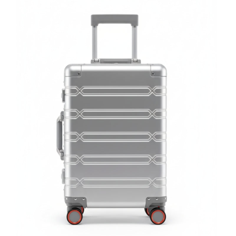 Valise Cabine Aluminium Rigide - Argentée - 55cm