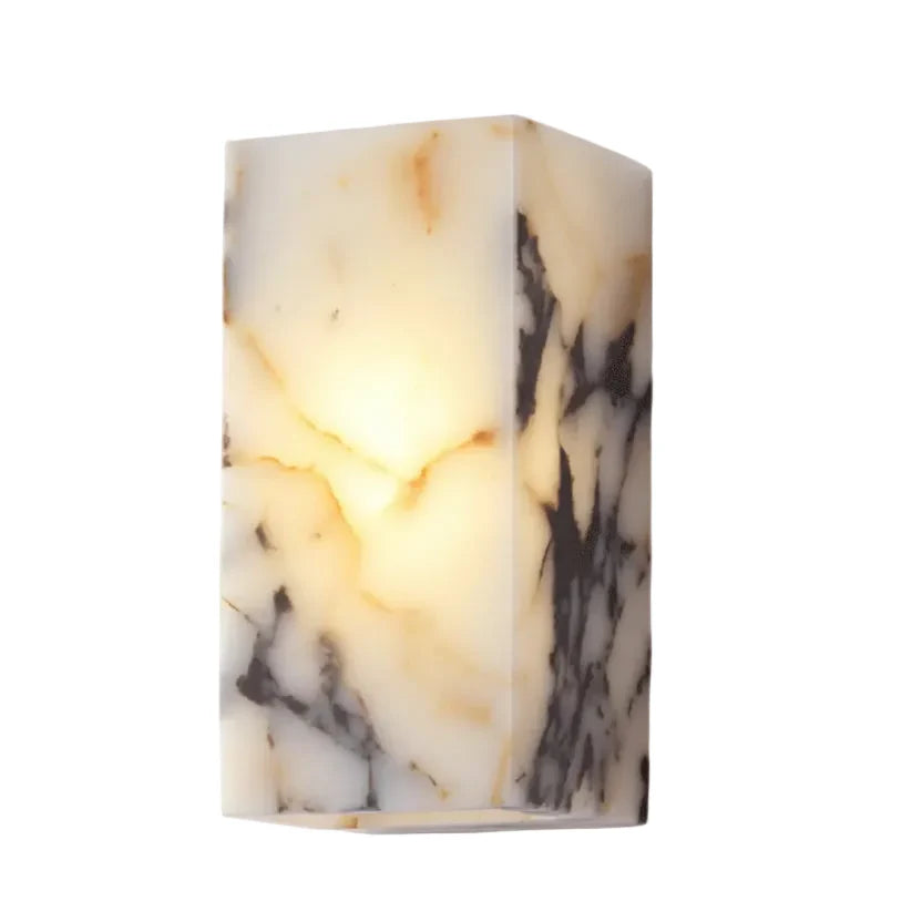 Alri Marble Cuboid Wall Light | Celestre