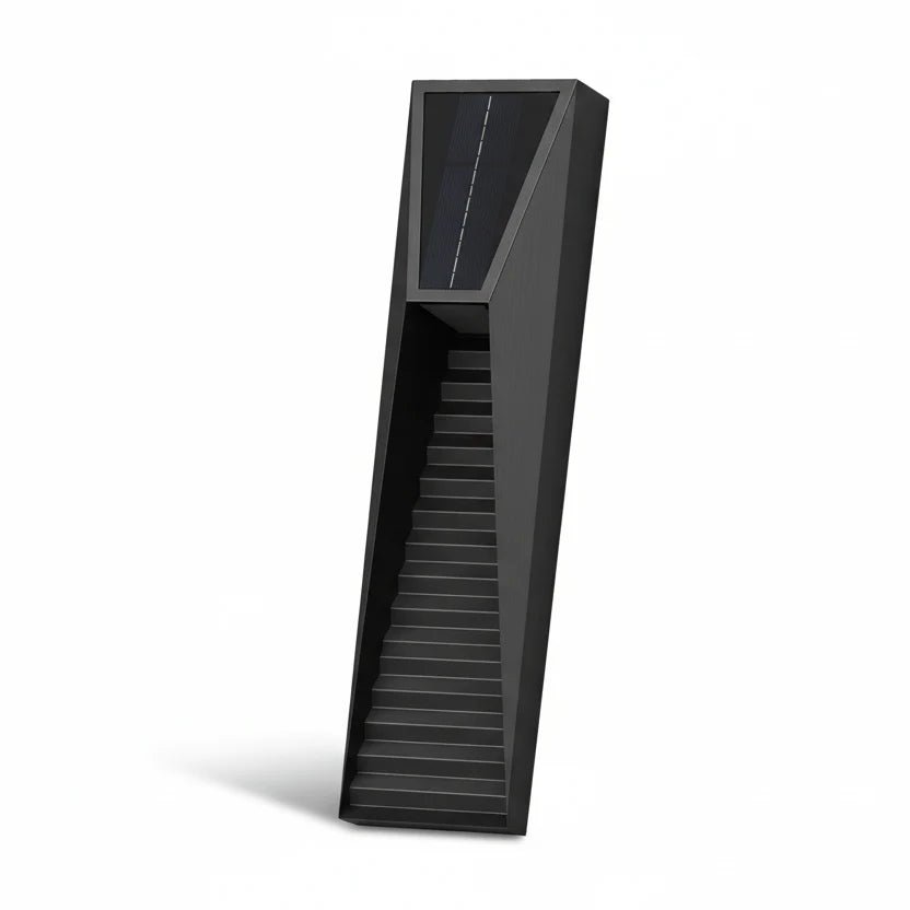 Voni Slatted Outdoor Solar Wall Light | Celestre