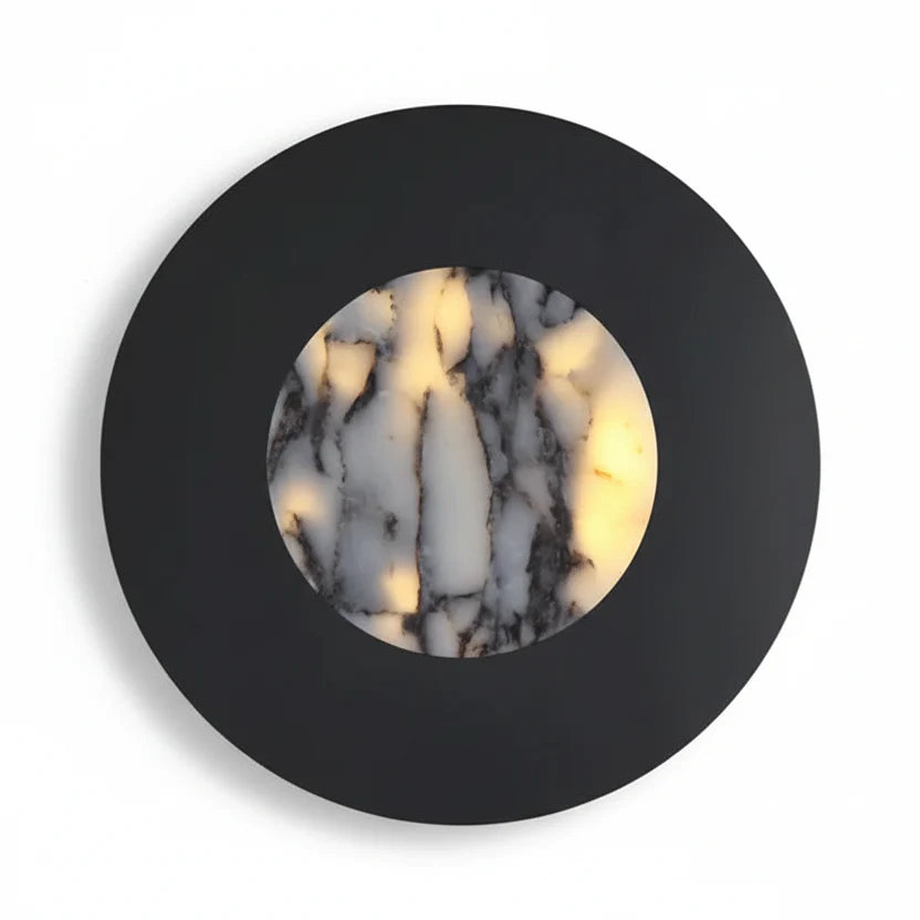 Syni Round Marble Wall Light | Celestre