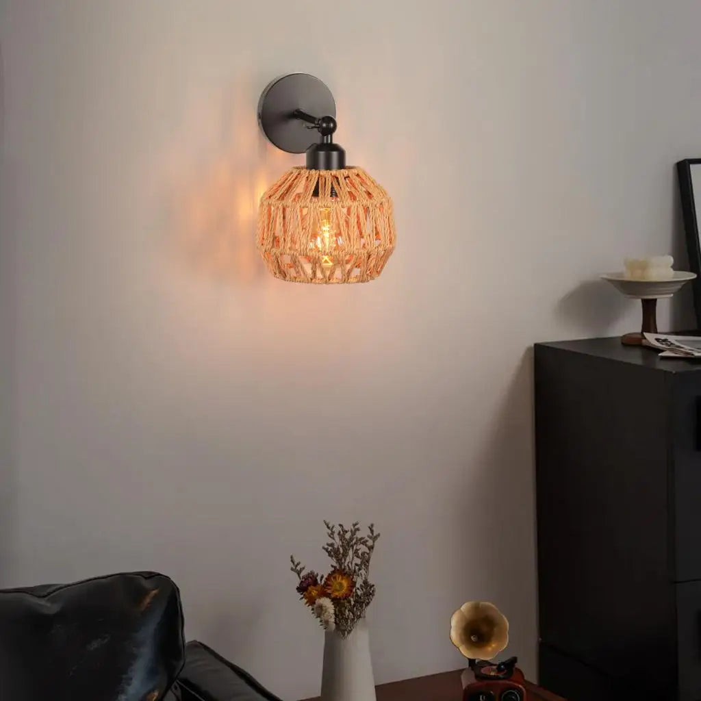 Applique Murale en Rotin Cage | REMA
