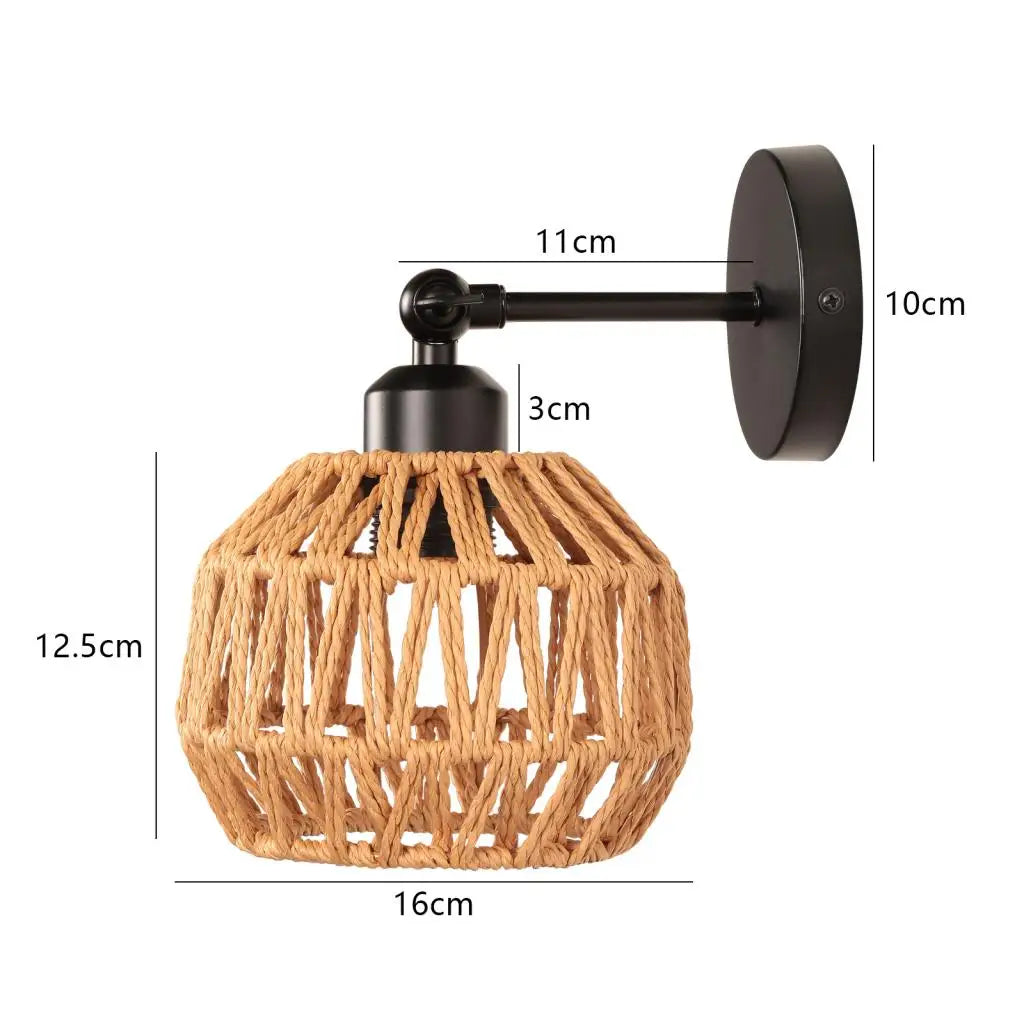 Applique Murale en Rotin Cage | REMA