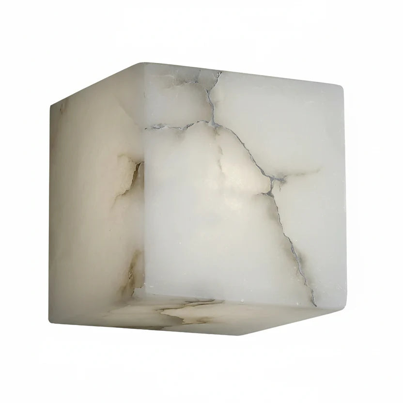 Mavi Alabaster Cube Wall Light | Celestre