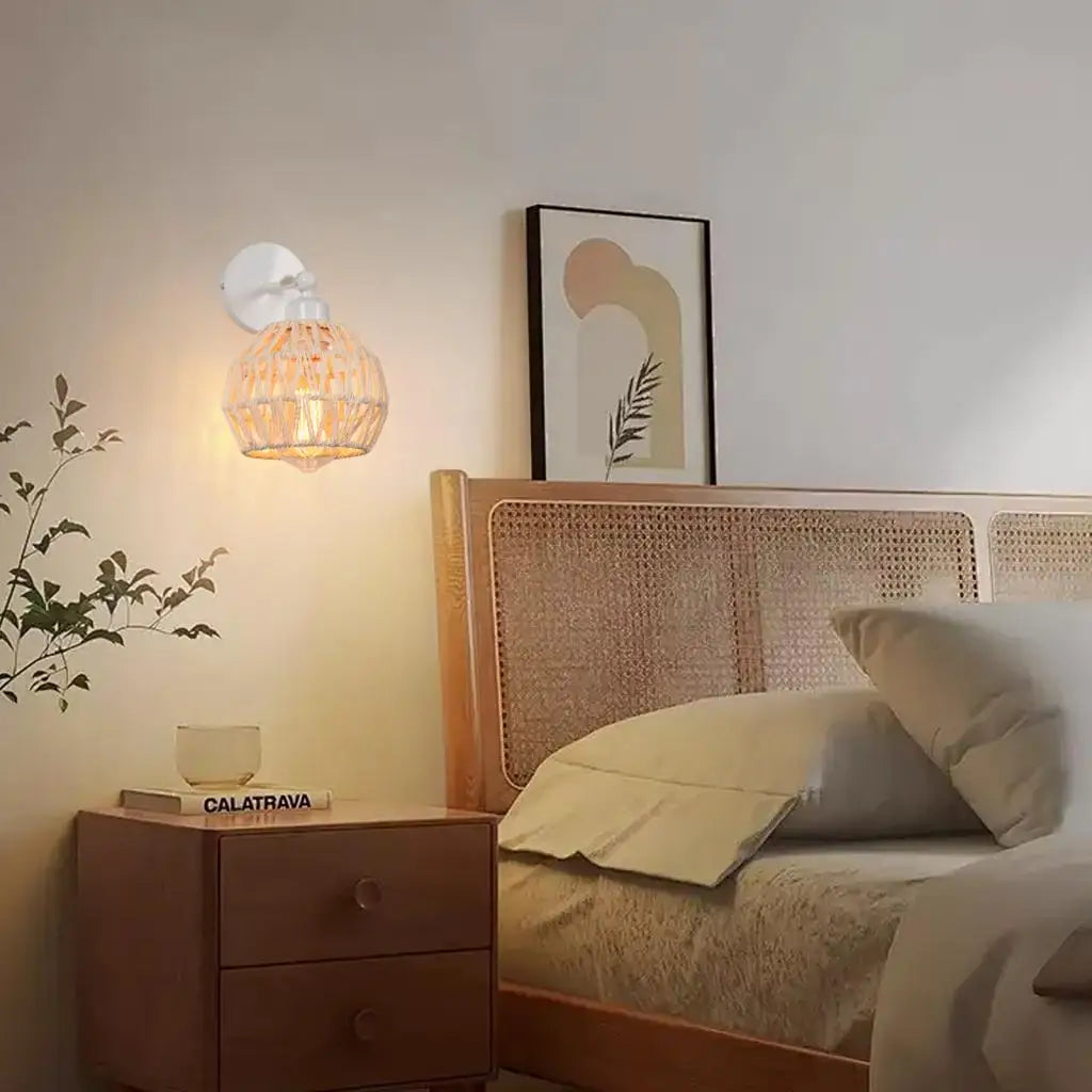 Applique Murale en Rotin Cage | REMA